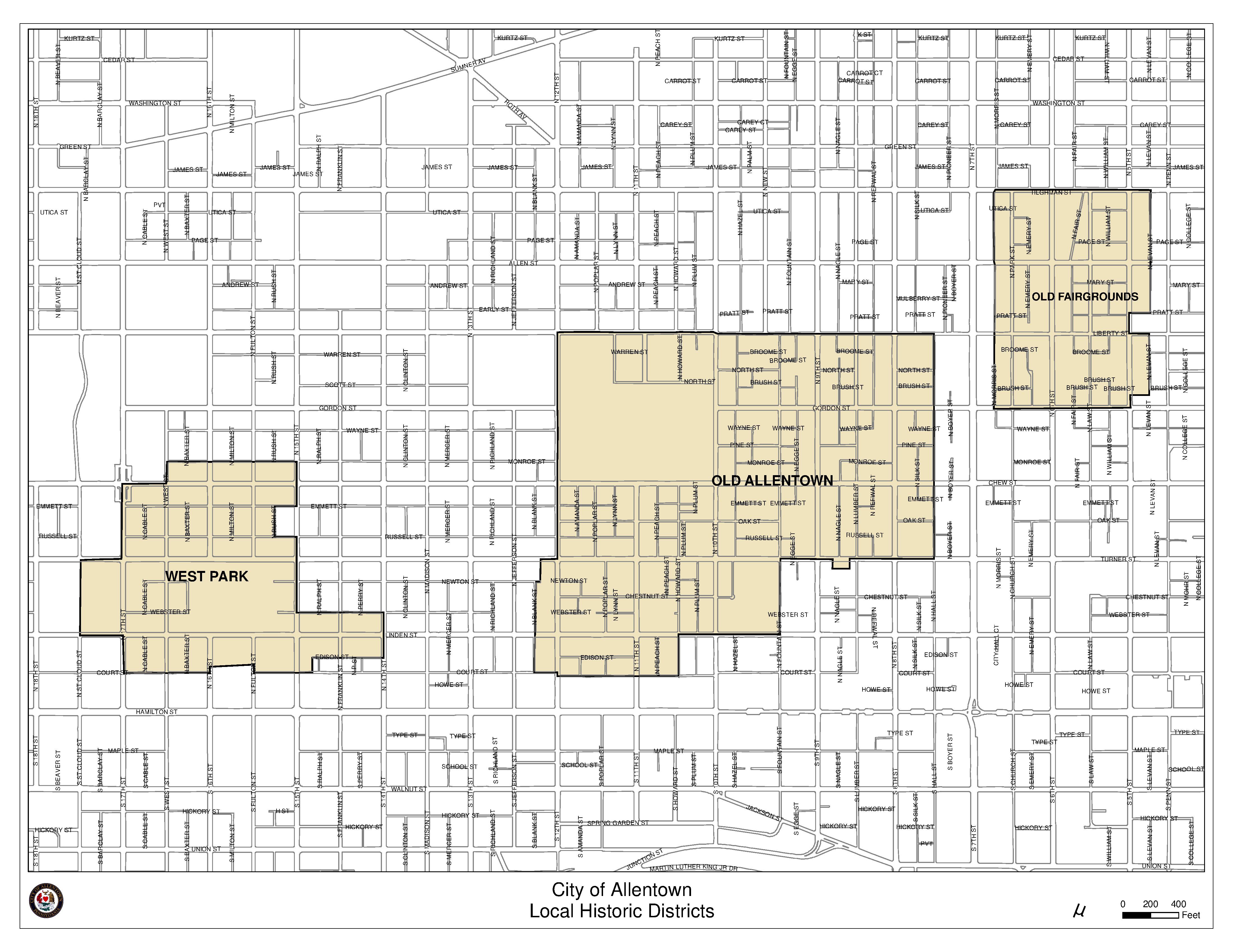 Allentown Historic District Maps
